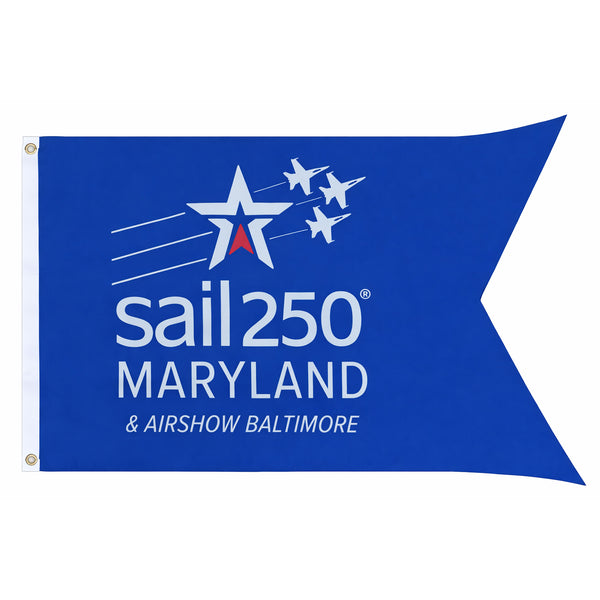 Sail 250 Logo MARYLAND Dovetail Flag