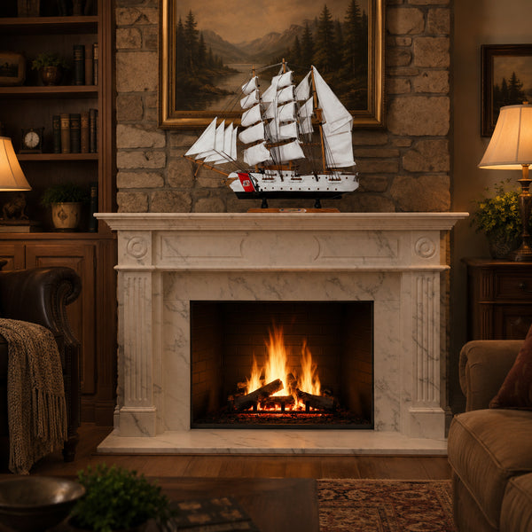Tall Ship USCGC Eagle Miniature Model Ships in Display